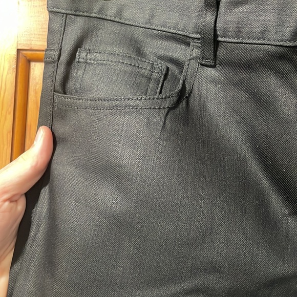 Black H&M waxy finished look skinny jeans - Picture 3 of 3